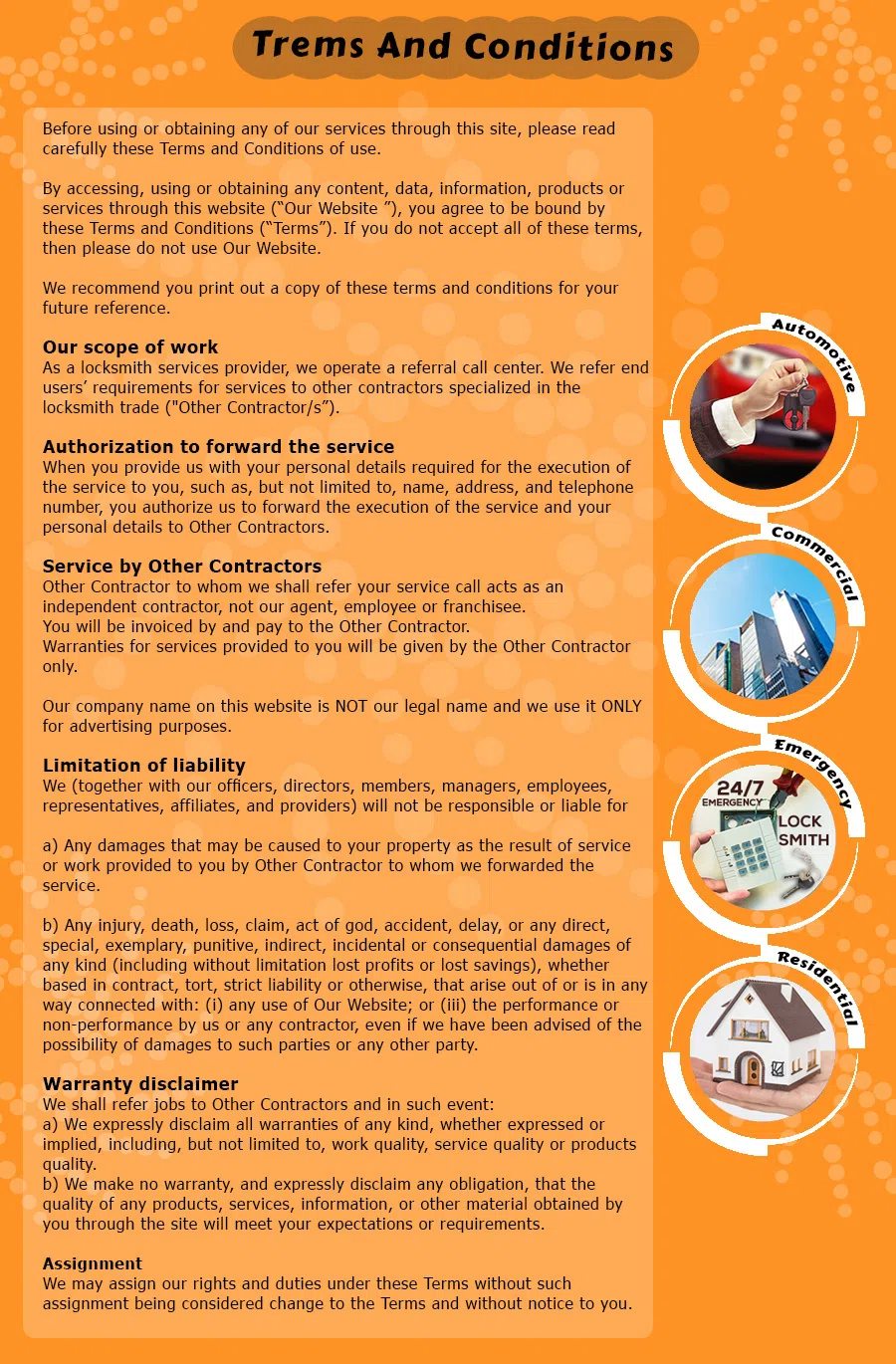 Burlington Locksmith Service Burlington, NJ 609-450-9000 - TermsAndCondition-13